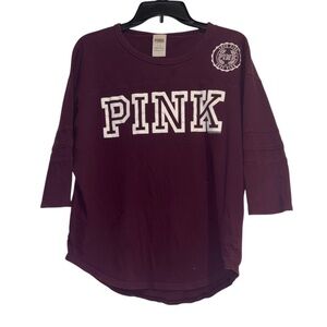 PINK Victoria's Secret Burgundy Top